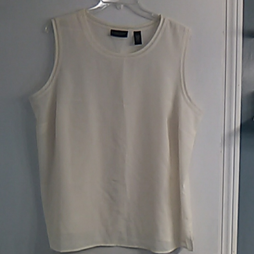 Cream sleeveless top